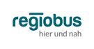 Regiobus-Logo mit modernen Linien, das den regionalen Busverkehr repräsentiert.