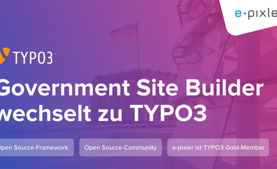 Government Site Builder wechselt zu TYPO3